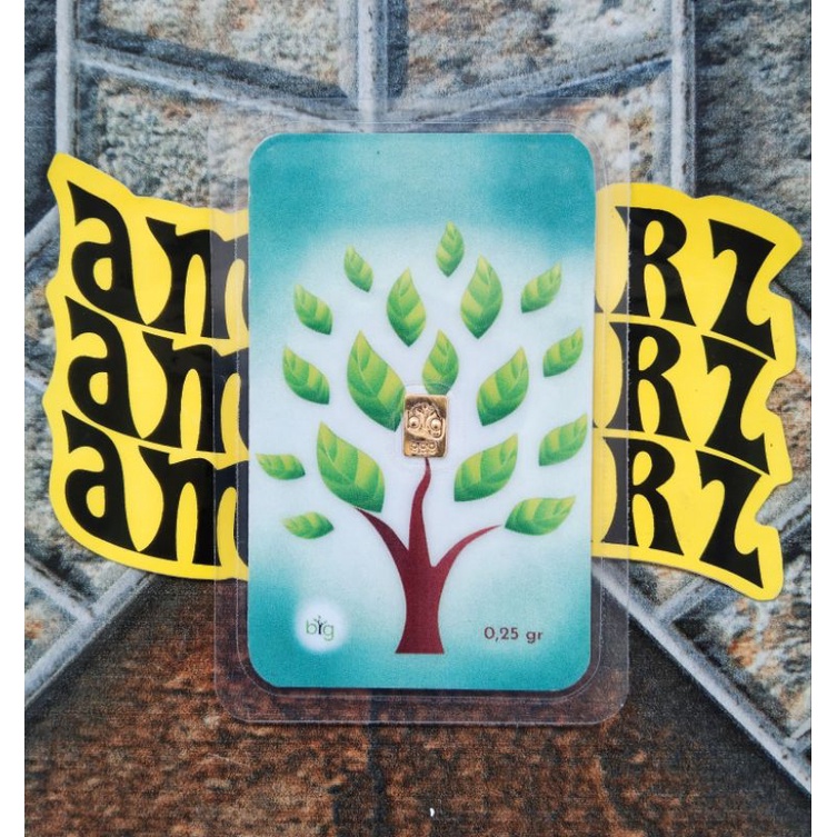 LOGAM MULIA BIG GOLD BERAT 0,25 GRAM FINE GOLD 999,9 %