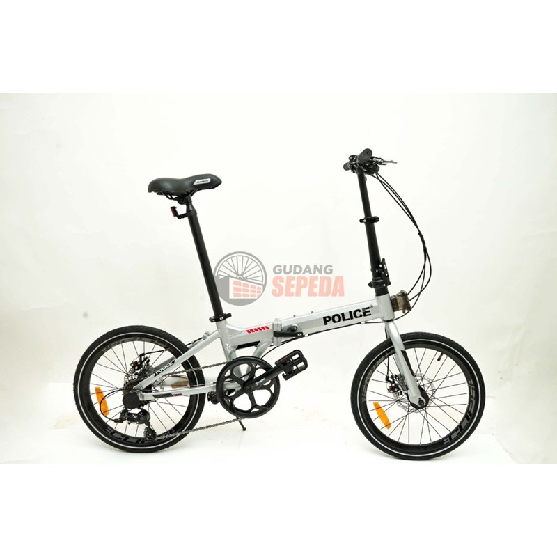 Sepeda Lipat Element Folding Police Texas Alloy 2020 COD bisa cicil kredit cicilan garansi resmi New-7