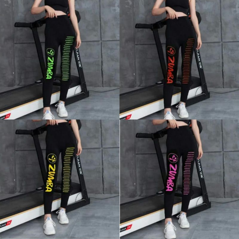 NEW LEGGING ZUMBA GARIS PANJANG IMPORT / LEGGING IMPORT MURAH / LEGGING MURAH