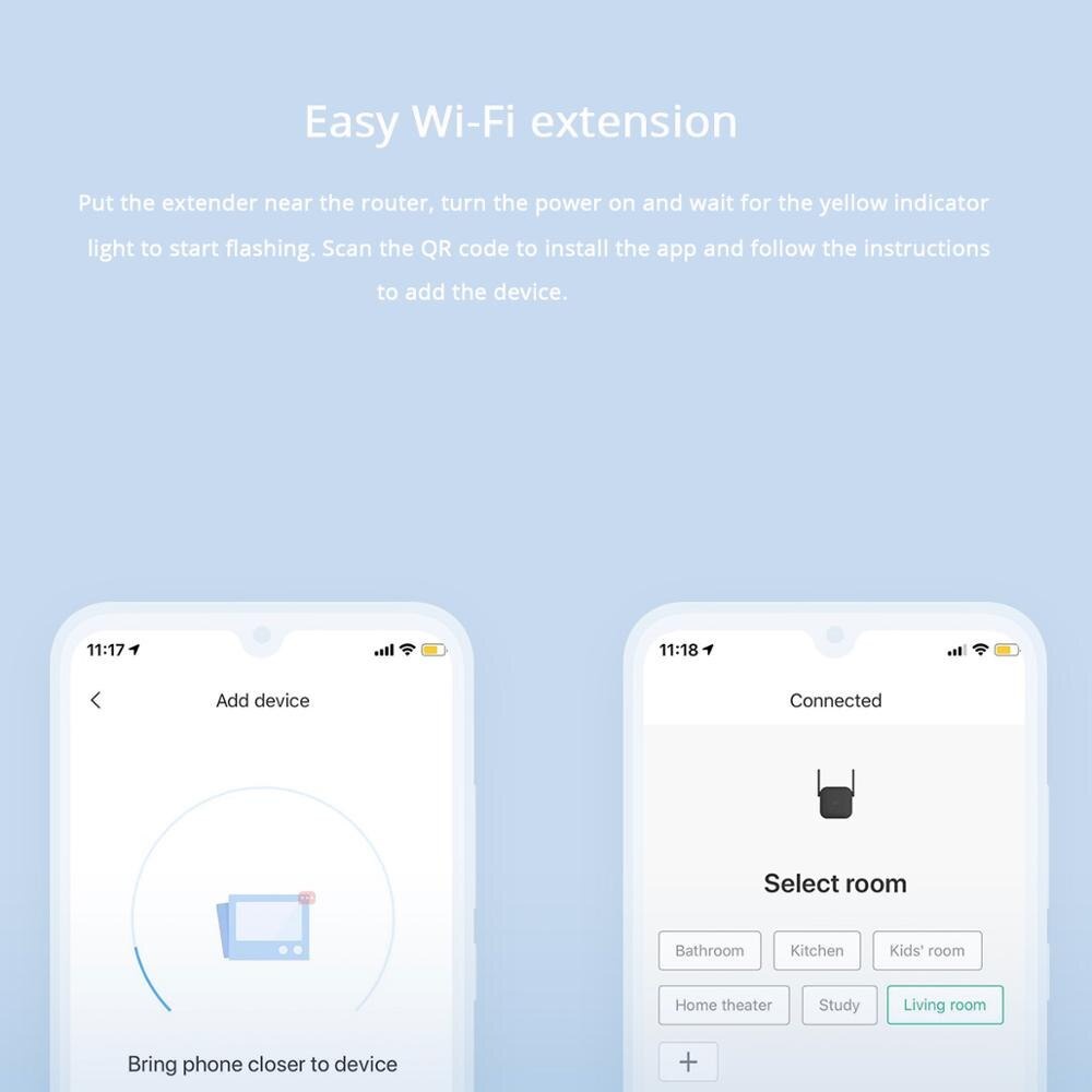 WiFi Range Extender Xiaomi AC1200 5Ghz Wifi Repeater 1200Mbps Global