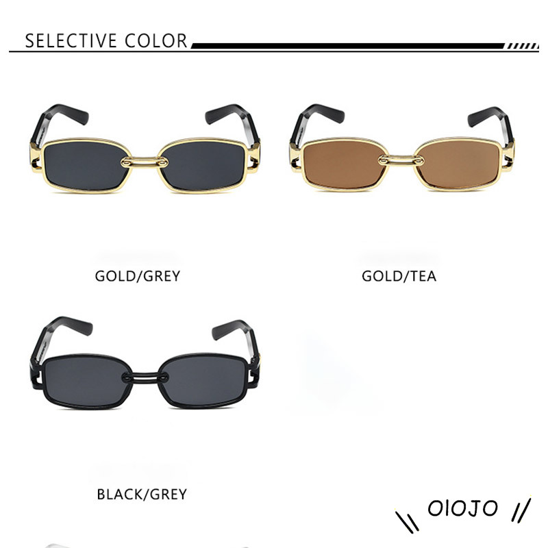 Kacamata Hitam Korean Fashion Ulzzang Gaya Wanita Rectangle Shades Retro Kaca Mata Gaya Sunglasses - ol