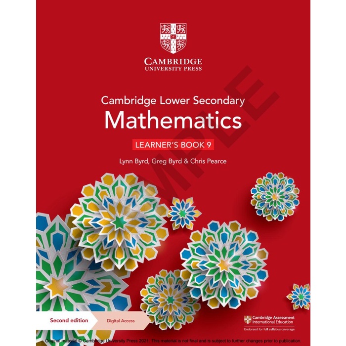 

Cambridge Lower Secondary Mathematics Learner's Book 9