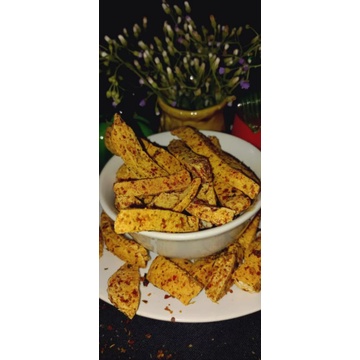 

Basreng Pedas daun jeruk 95 grm