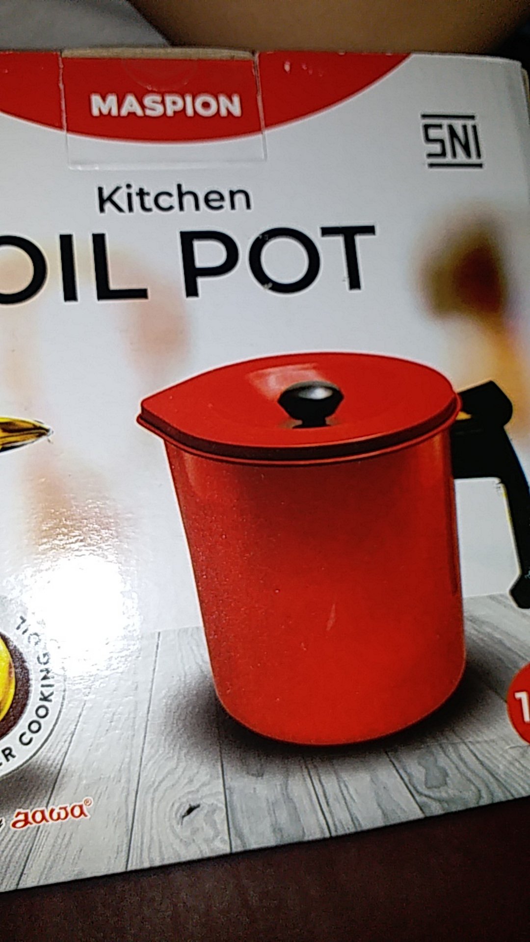 Kitchen Oilpot Maslon Maspion Wadah / Saringan Minyak Teflon Murah Bagus