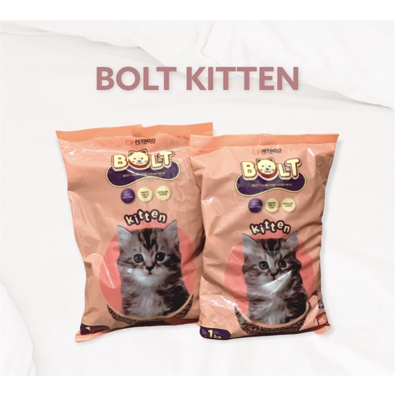 BOLT KITTEN REPACK 1KG / MAKANAN KUCING BOLT KITTEN REPACK