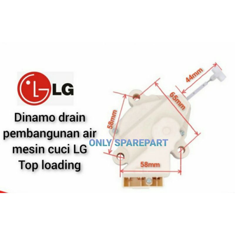 Dinamo Motor Drain pembuangan Mesin cuci LG Turbo Drum Top Loading