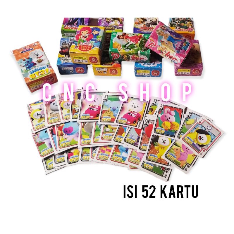 Kartu Remi / Poker Mini Karakter Ultraman Princess dkk Kartu Cangkulan Forty One Mainan Anak Murah