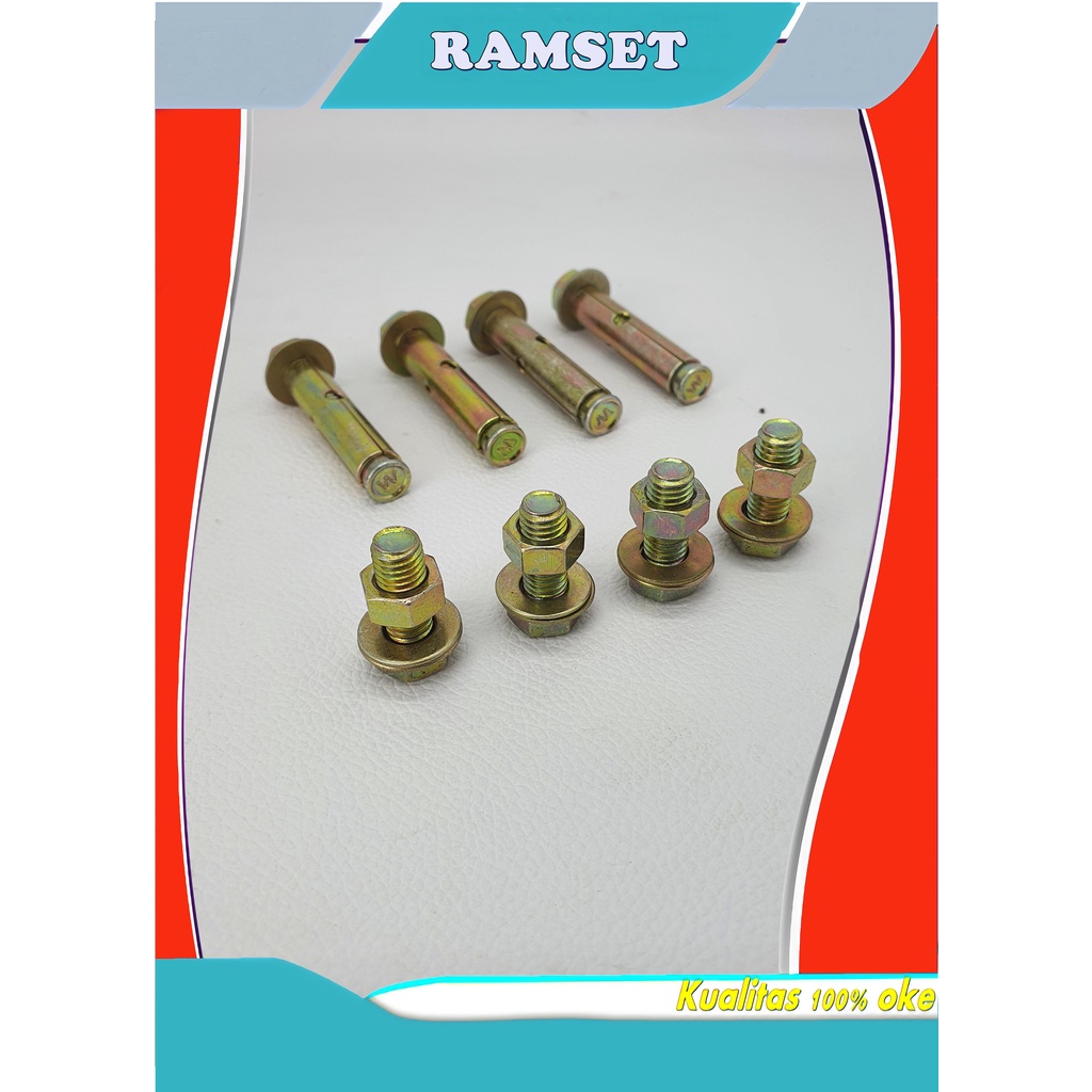 RAMSET BREKET | DINABOLT | BAUD RAMSET DUDUKAN OUT DOOR AC | DINABOL SET | DINABOLT BREKET OUTDOOR