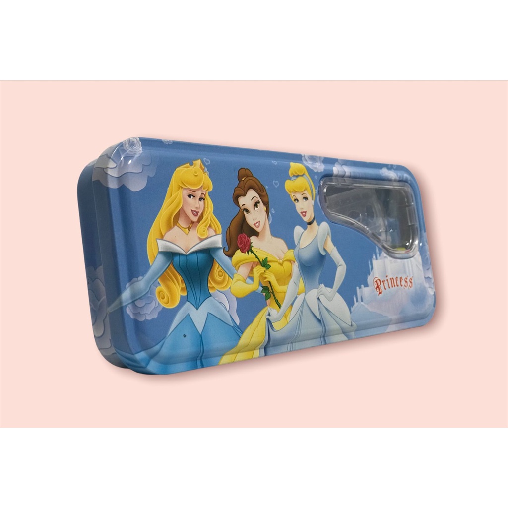 TEMPAT PENSIL SET / PENCIL CASE FROZEN PRINCESS MICKEY SPIDERMAN CAPT AMERICA / LIGHT BLUE TOSCA GREEN RED PINK