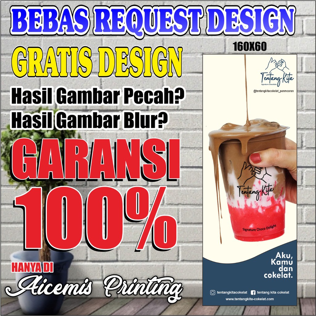Spanduk Tentang Kita / Banner Boba / Spanduk Mocktail / Spanduk Minuman Kekinian / Spanduk Custom