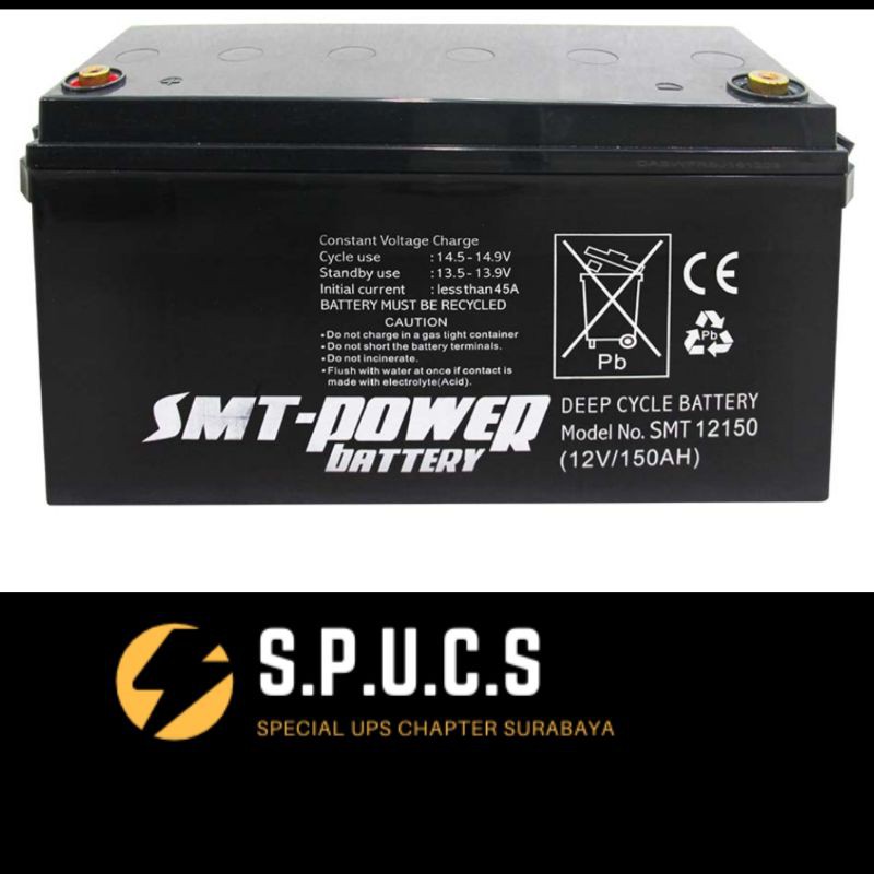 Aki UPS SMT 12V 150AH Baterai UPS/Deep Cycle GEL/VRLA/Baterai UPS
