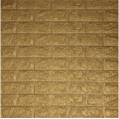 Belikuy COD Wallpaper Dinding Foam 3D Kecil Motif Batu Bata / walpaper dinding Foam U96-GOLD