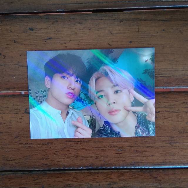 BTS 5th MUSTER MD JIKOOK (JIMIN JUNGKOOK) PHOTOCARD TICKET HOLDER