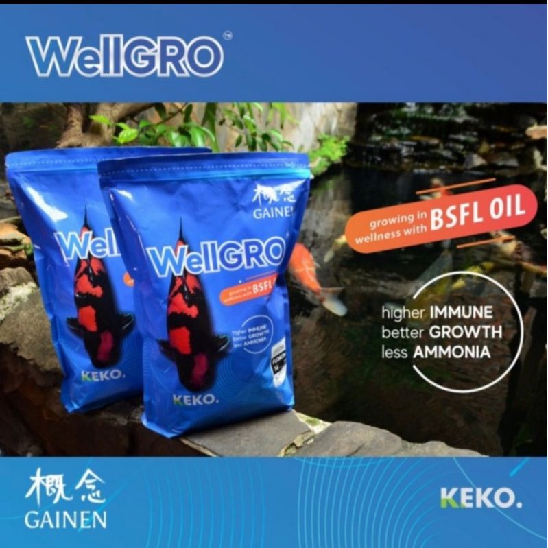 Pakan Koi Wellgro Growth 2kg