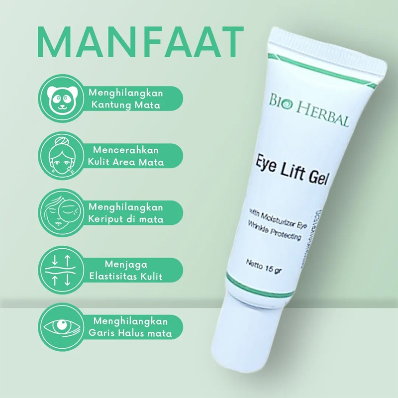 BIO HERBAL EYE LIFT GEL BPOM | PENGHILANG KANTONG MATA