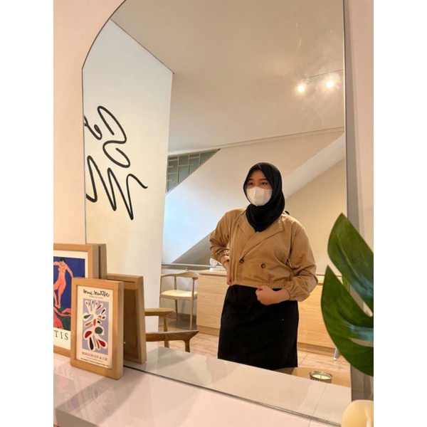 Outer Wanita Keysia warna Coklat Susu/Tortilla