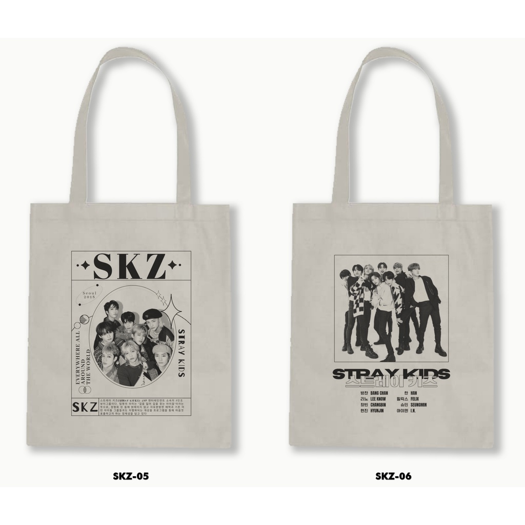 TOTE BAG BLACU - STRAY KIDS