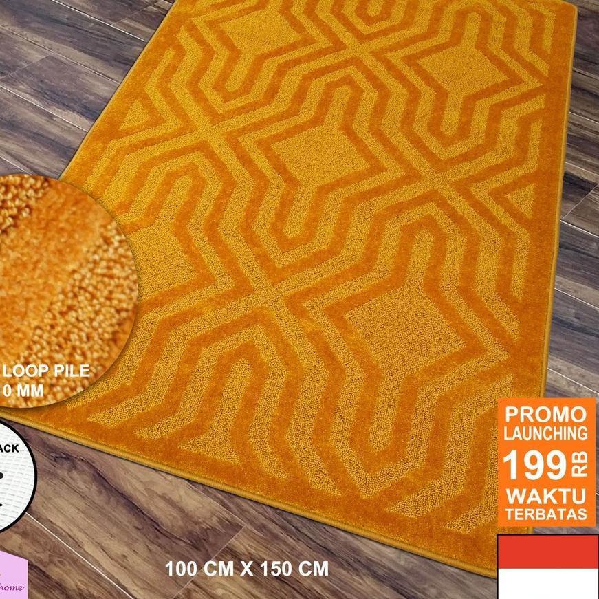 ღqgaღ KOSDR* Tren-D-rugs Karpet Lantai Plush/Permadani/Bulu /Lantai/Ruang Tamu 100cm x 150cm/Motif T