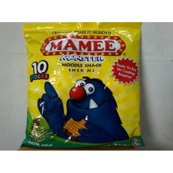 

ENAK Mamee Monster Noodle Snack Chicken Flavour 250 gram TERLEZAT