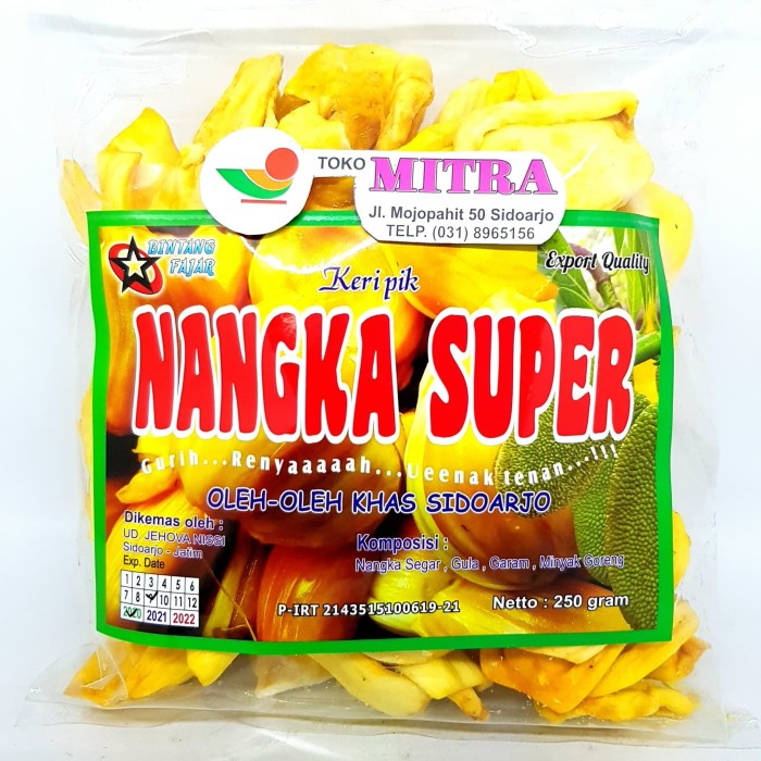 

BINTANG FAJAR KERIPIK NANGKA SUPER 250gr