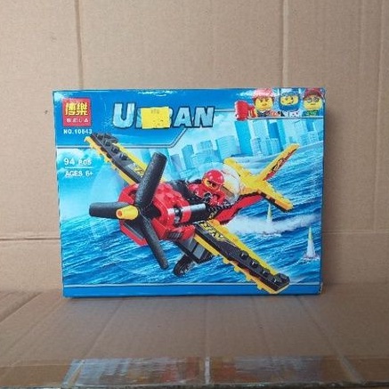 Mainan Brick Pesawat Urban Bela 10543