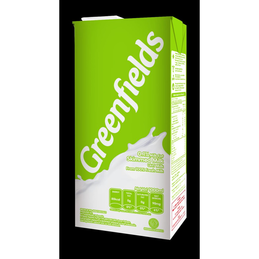 

GREENFIELDS UHT SKIM MILK 1000 ML