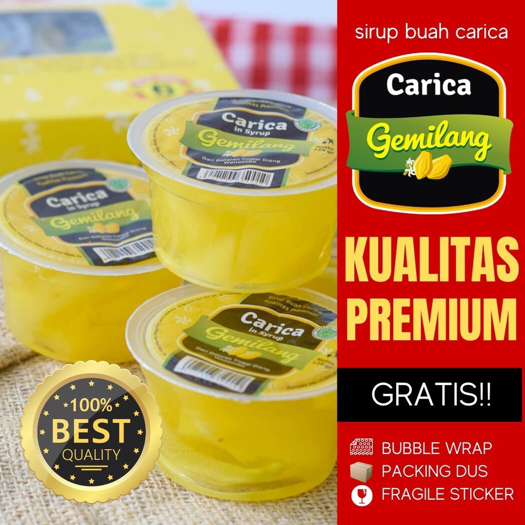 Carica Gemilang Khas Dieng Isi 4 Pcs @ 125gr