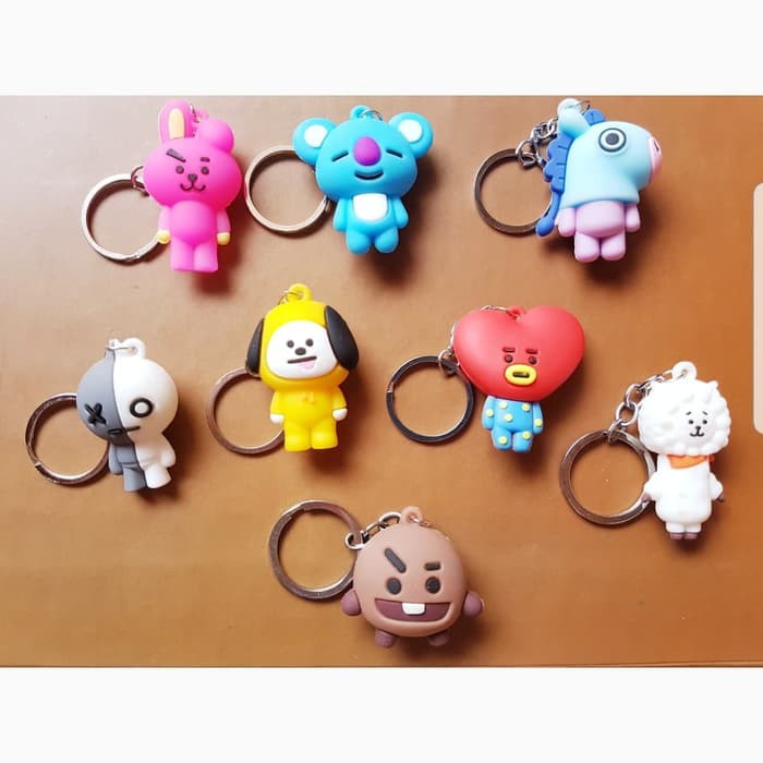  Gantungan Kunci BT21  BTS Karakter Gantungan  Kunci  