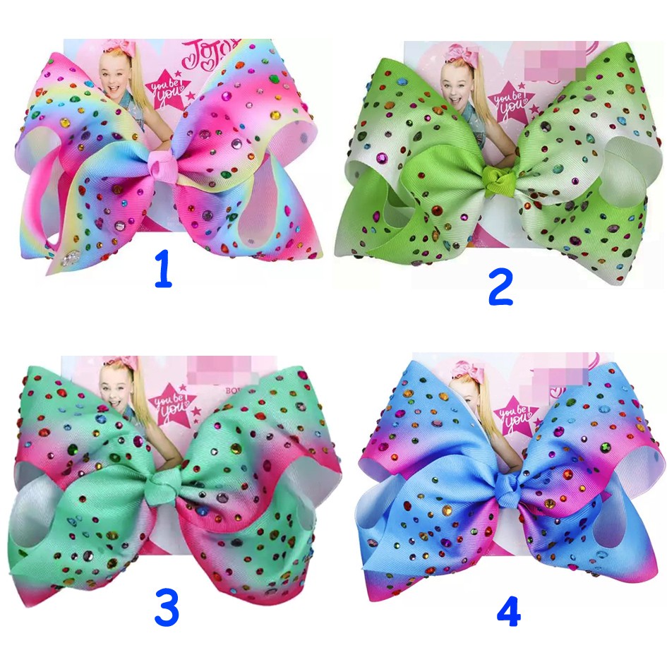 PITA BESAR JEPITAN HIASAN AKSESORIS RAMBUT JOJO SIWA MANIK 8 inch/21 cm