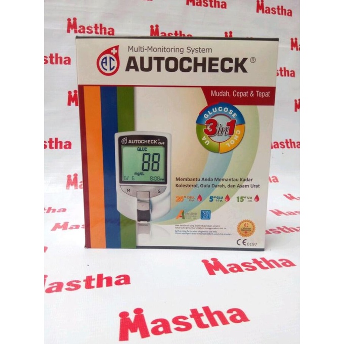 Alat Cek up Tes Gula Darah Urat Kolesterol Autocheck Auto Check 3 in 1