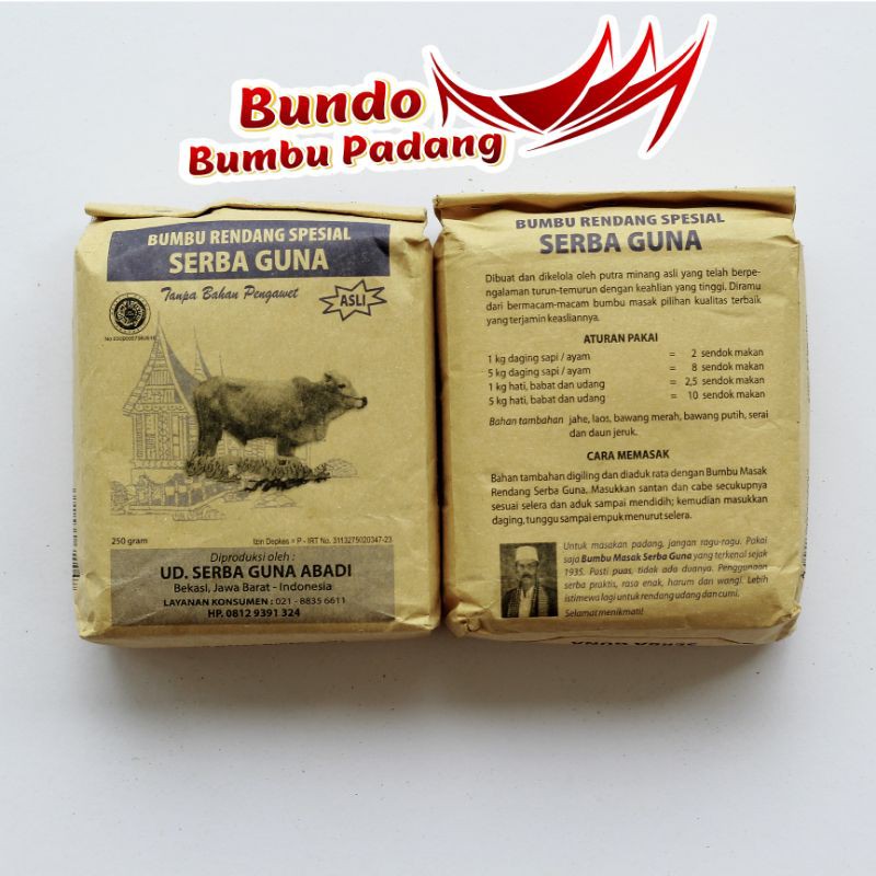 

Bumbu Padang Serbaguna | Bumbu Masak Minang Asli Serbaguna