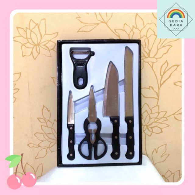 Pisau Set Nakami - pisau dapur nakami - Pisau set stainless steel