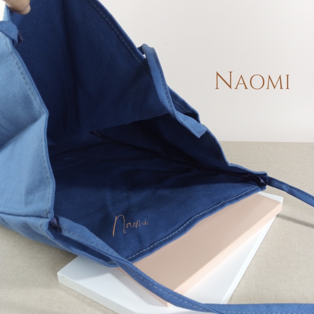 NAOMI - Magdalena Tote Bag Canvas Wanita Import - Shoulder Bag Premium - Tas Formal Kerja Wanita - Tas Wanita - Tas Naomi - Naomi Bag - kantong belanja - tas belanja - tas shopping - tas supermarket