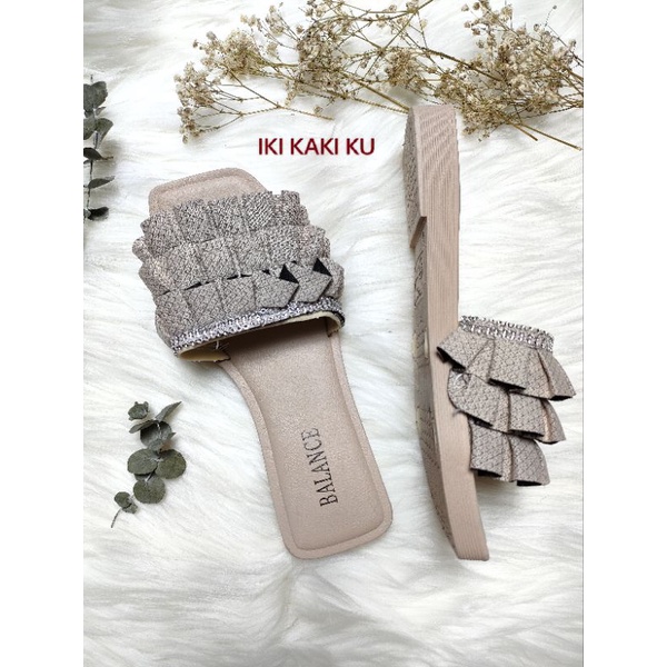 SANDAL IMPORT FASHION MISS UNIVERSE 2022 RENDA ANTI BADAI BALANCE 268-X5 FULL KARET SANDAL TEPLEK