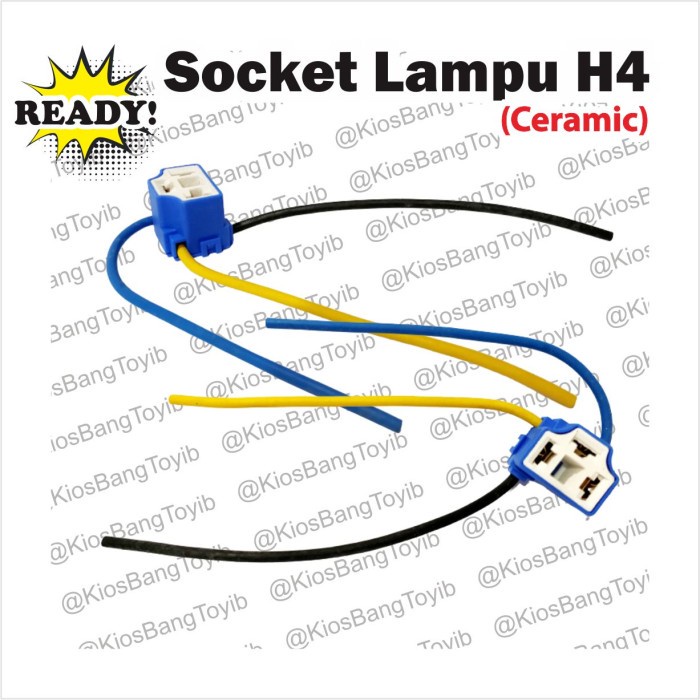 Socket Soket Bohlam Lampu H4 Vixion Keramik