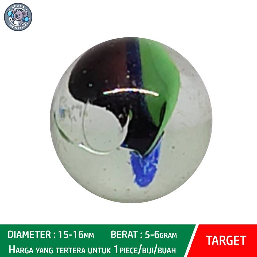 TARGET Kelereng Gundu Type 32 Cat Eyes Marble Balap Belimbing