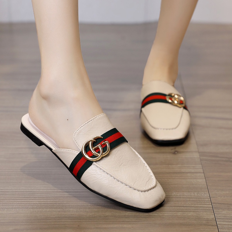 BISA COD GRATIS ONGKIR!!! New Sandal Wanita Import Selip Horsebit Flat 23350