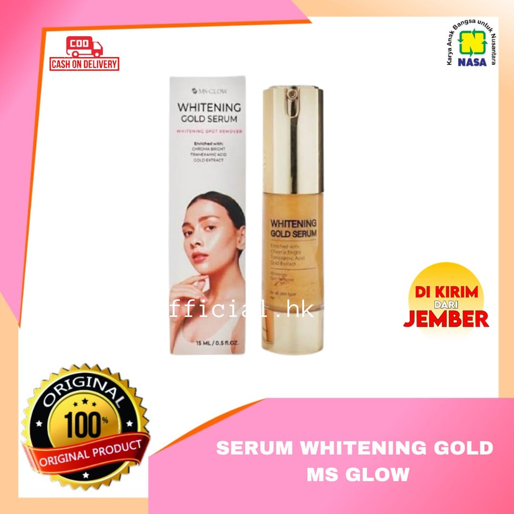 SERUM GOLD Whitening gold serum 24k ms glow / serum gold ms glow / serum gold msglow / serum ms glow