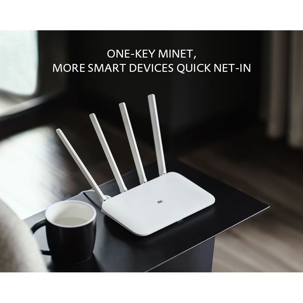 Xiaomi Mi Router 4 Dual Band Wireless Gigabit IEEE 802.11AC 4 Antena - R4 - White