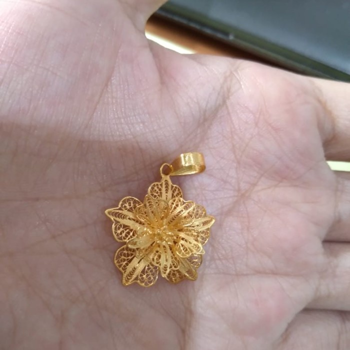 LIONTIN EMAS ASLI MODEL KENDARI KADAR 875 HADIAH ULTAH