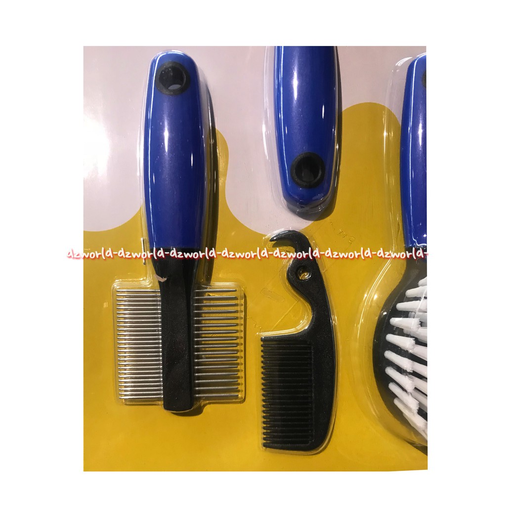 Ferplast Grooming Set For The Small Animal cocok untuk kelinci dengan pegangan ergonomis