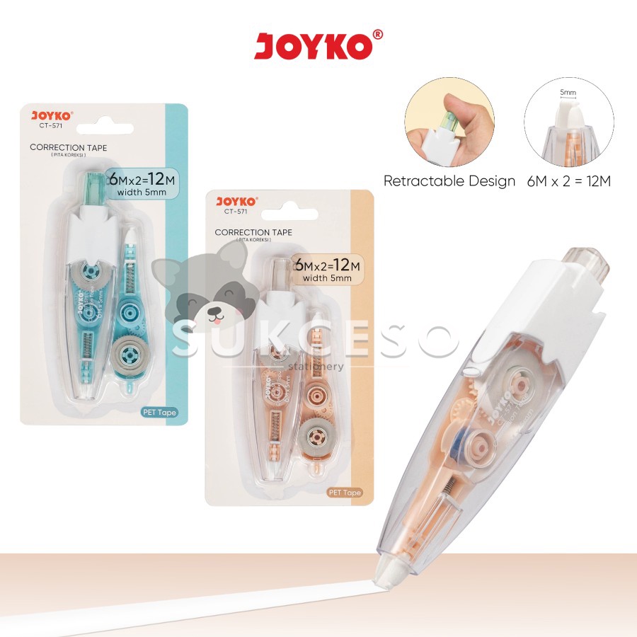 

Joyko Correction Tape CT-571 / Tip-Ex Pita Kertas