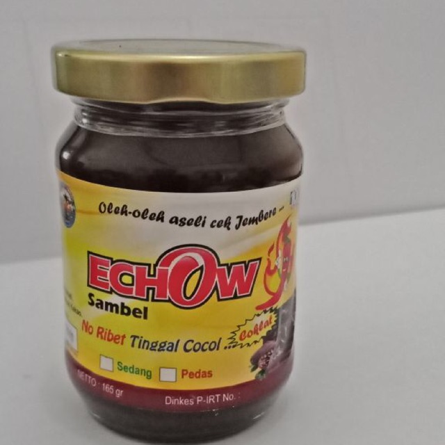 

Sambel Coklat Echow Oleh-Oleh Khas Jember