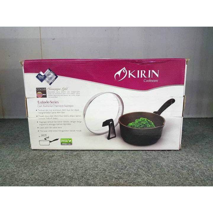 Panci Sauce Pan Teflon Kirin 20 Cm