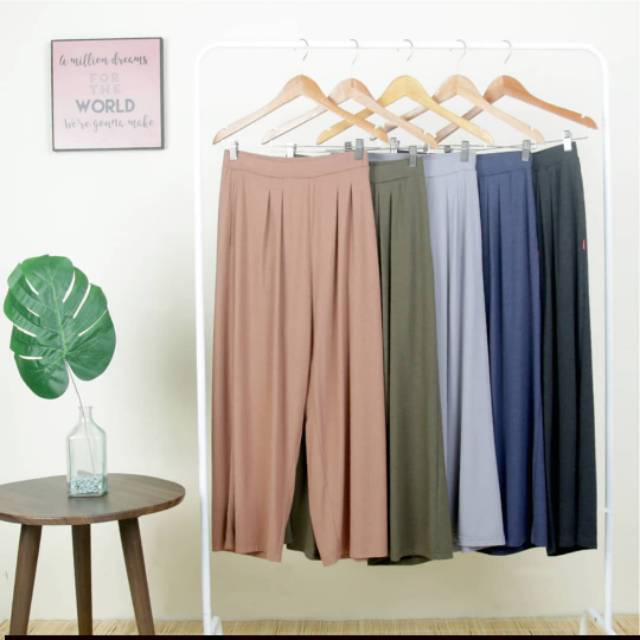 CELANA WANITA CELANA PANJANG WANITA PALAZZO CLASSIC BY DAUKY FASHION HIJAB