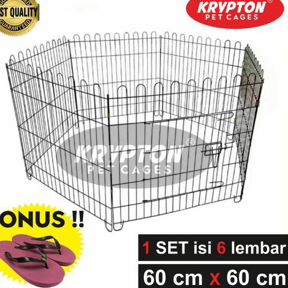 ➺ Kandang Pagar / Kandang Umbar Besi Lipat - Kucing Kelinci Anjing Kura-Kura ✯