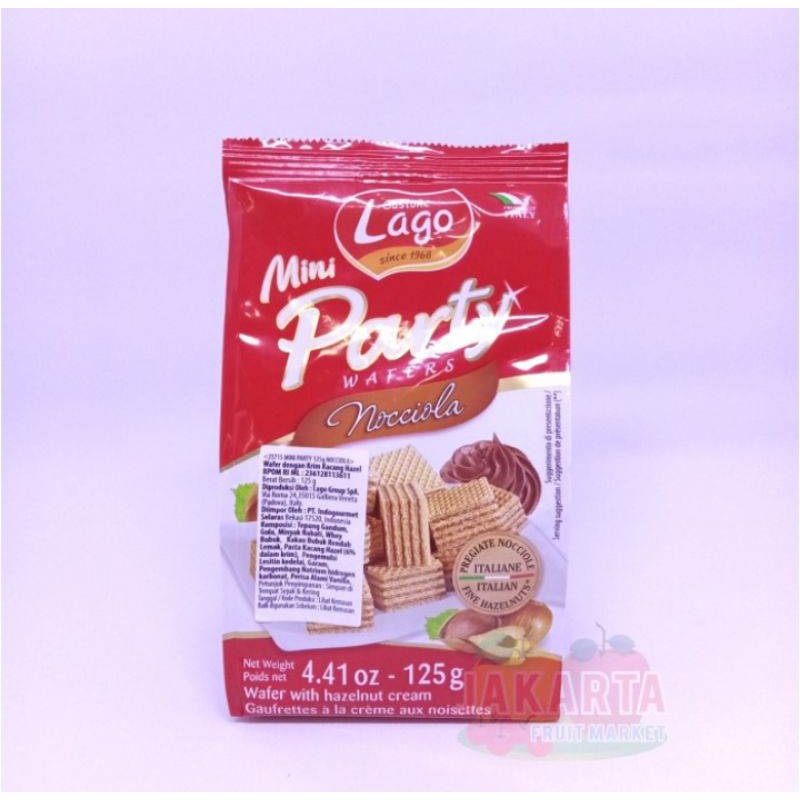 

LAGO MINI PARTY WAFERS NOCCIOLA 125G