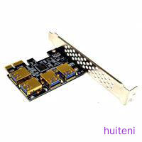 Papan Adapter Expansion Card Pci-E Ke Usb 1-4 Dengan 4 Usb 3.0