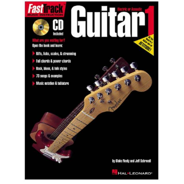 Buku gitar Fast track Guitar method 1 by Blake Neely