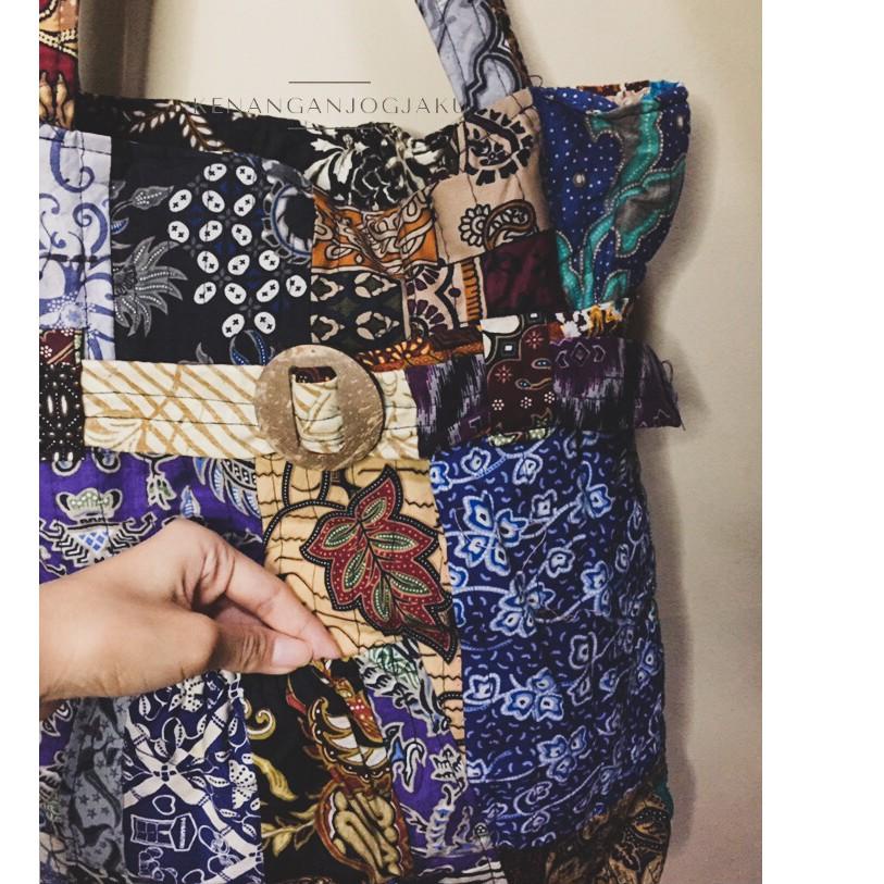 [KODE YL0V8] ARINI TOTE BAG | COD Tas Totebag Premium Batik Kain Perca Jinjing Tenteng Etnik Oleh Ol